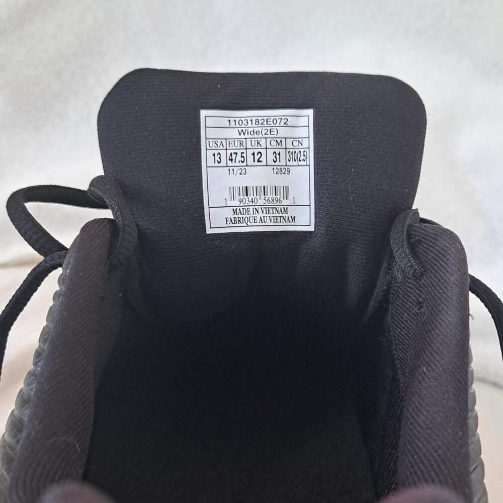 Brooks Addiction 2 Men's 13 Wide (2E) Brand New Black Lace Up Walking Shoe - Picture 5 of 7
